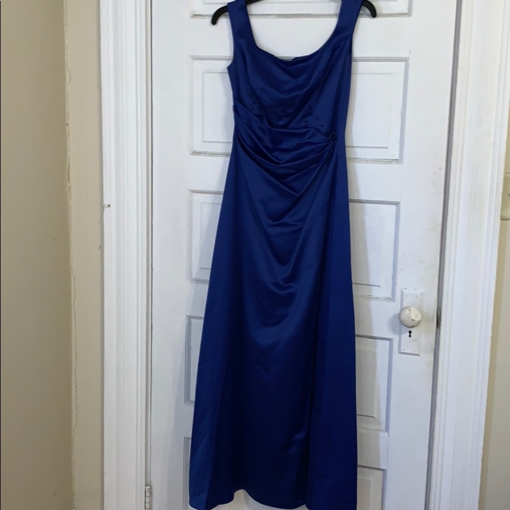 Eden Maids Blue Bridesmaid Dress